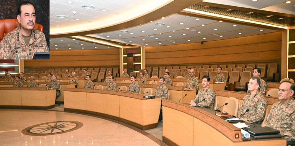 دہشت گردوں اور ان کے سہولت کاروں کے لیے پاکستان میں کوئی جگہ نہیں :کور کمانڈر کانفرنس